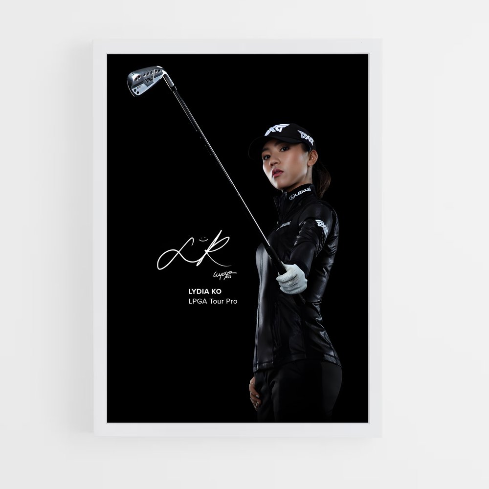 Poster Pro Golfer Lydia (vue 3)